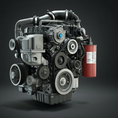 490B-34100-9 Breathing Apparatus For 4D29G31 Engine Long Block Assembly
