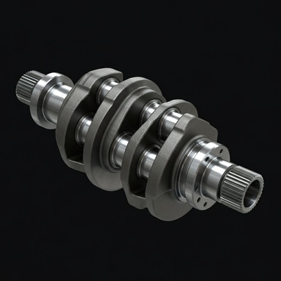 Standard Crankshaft Assembly Forging Process Steel Material